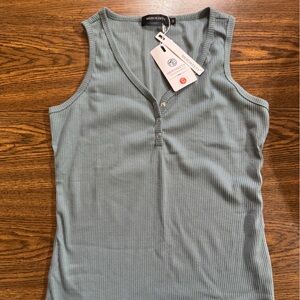 Mossimo Ribbed Tank Top in Blue